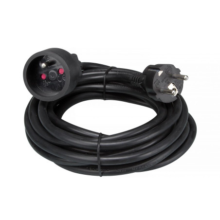 RALLONGE - 5 m - NOIR - 3G1.5 - TERRE FRANÇAISE - PRL