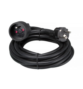 RALLONGE - 5 m - NOIR - 3G1.5 - TERRE FRANÇAISE - PRL