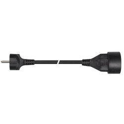 RALLONGE - 5 m - NOIR - 3G1.5 - TERRE FRANÇAISE