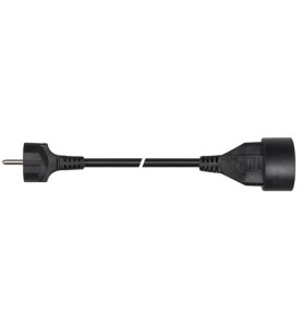 RALLONGE - 5 m - NOIR - 3G1.5 - TERRE FRANÇAISE - PRL