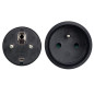 RALLONGE - 5 m - NOIR - 3G1.5 - TERRE FRANÇAISE RALLONGE - 5 m - NOIR - 3G1.5 - TERRE FRANÇAISE