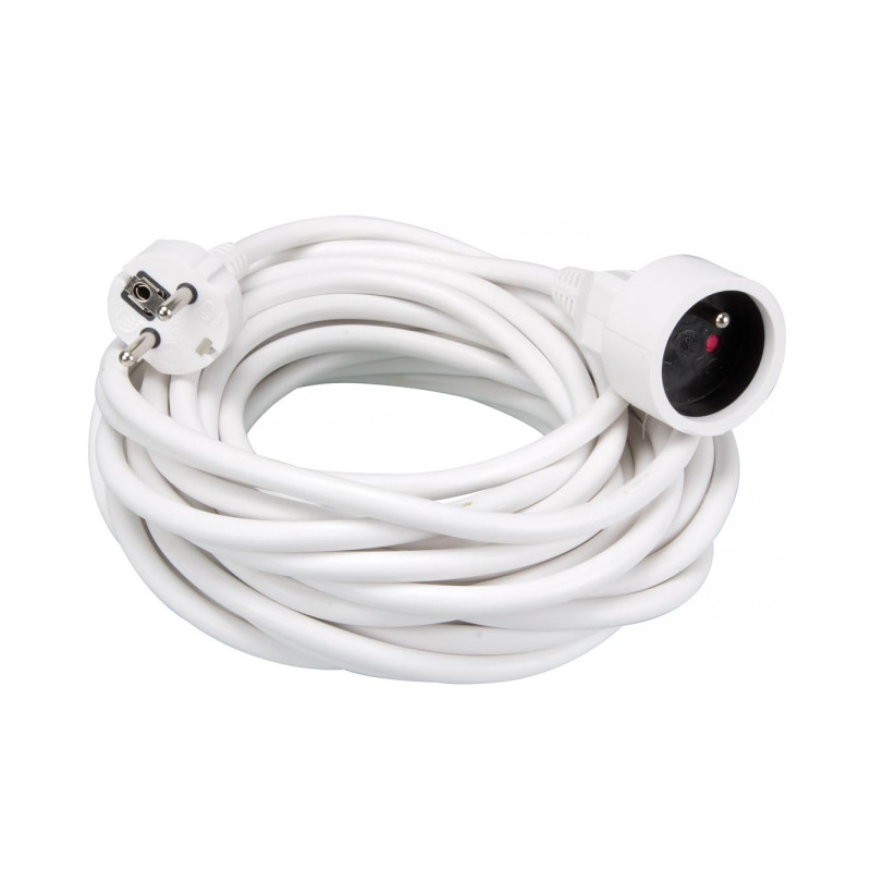 RALLONGE - 10 m - BLANC - 3G1.5 - TERRE FRANÇAISE RALLONGE - 10 m - BLANC - 3G1.5 - TERRE FRANÇAISE