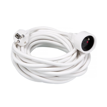RALLONGE - 10 m - BLANC - 3G1.5 - TERRE FRANÇAISE - PRL