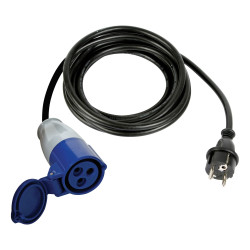 CÂBLE ADAPTATEUR AVEC FICHE SCHUKO VERS PRISE CEE - 3 m - PRL