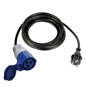 CÂBLE ADAPTATEUR AVEC FICHE SCHUKO VERS PRISE CEE - 3 m - PRL