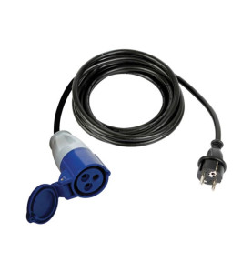 CÂBLE ADAPTATEUR AVEC FICHE SCHUKO VERS PRISE CEE - 3 m - PRL