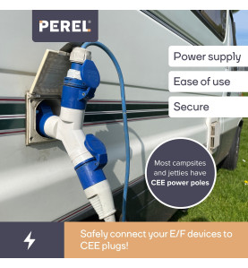 CÂBLE ADAPTATEUR AVEC FICHE SCHUKO VERS PRISE CEE - PRL