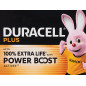 Duracell - Pile Alcaline Plus 1.5 V AA MN2400 BL4 - 4 pcs