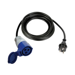 CÂBLE ADAPTATEUR AVEC FICHE SCHUKO VERS PRISE CEE - 3 m - PRL