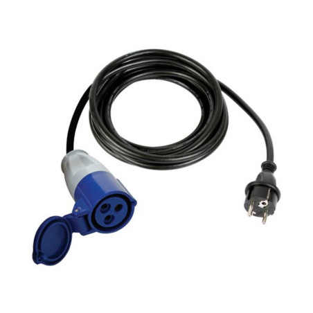CÂBLE ADAPTATEUR AVEC FICHE SCHUKO VERS PRISE CEE - 3 m - PRL
