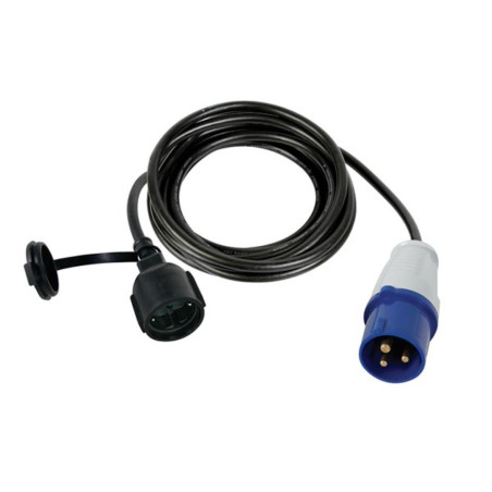 CÂBLE ADAPTATEUR AVEC PRISE SCHUKO VERS FICHE CEE - 3 m - TERRE ALLEMA