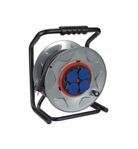 ENROULEUR NEOPRENE AVEC SYSTEME "ANTI-TWIST" - 40 m - 3G2.5 - 4 PRISES
