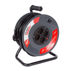 ENROULEUR 50 m - 3G1.5 - 4 PRISES - PRISE ALLEMANDE - PRL