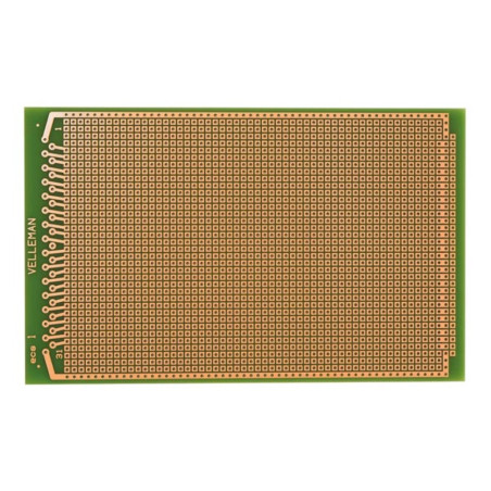EUROCARD PASTILLE 1 TROU - 100x160mm - FR4 (1pc/bl) - Velleman