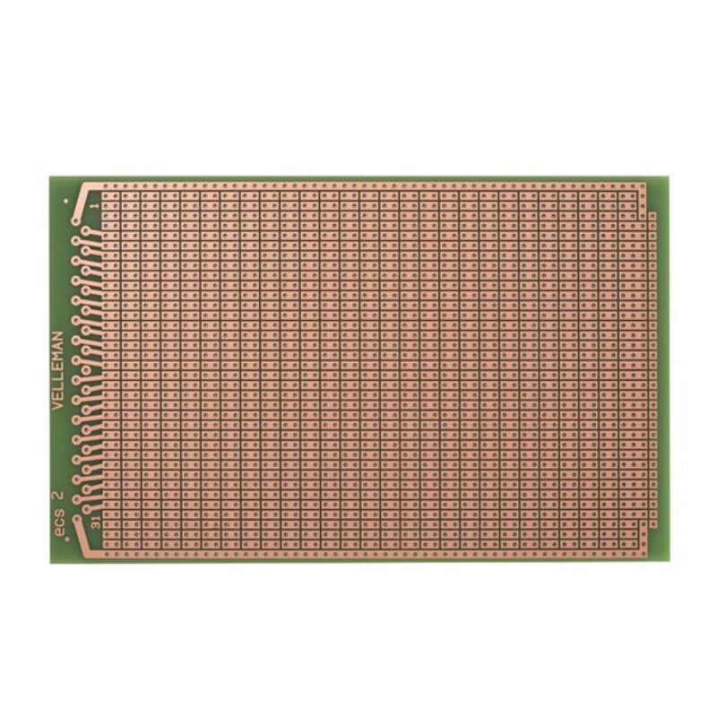 EUROCARD PASTILLE 2 TROUS - 100x160mm - FR4 (1pc/bl)