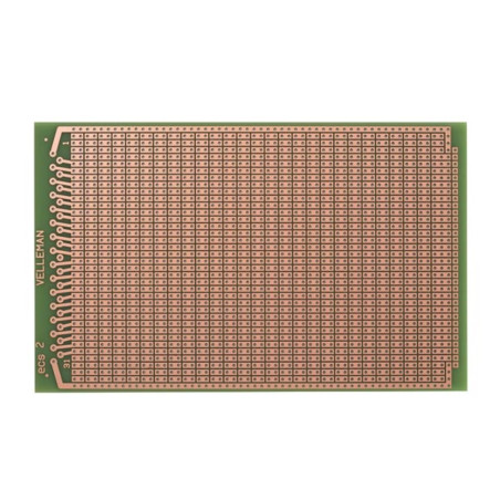 EUROCARD PASTILLE 2 TROUS - 100x160mm - FR4 (1pc/bl) - Velleman