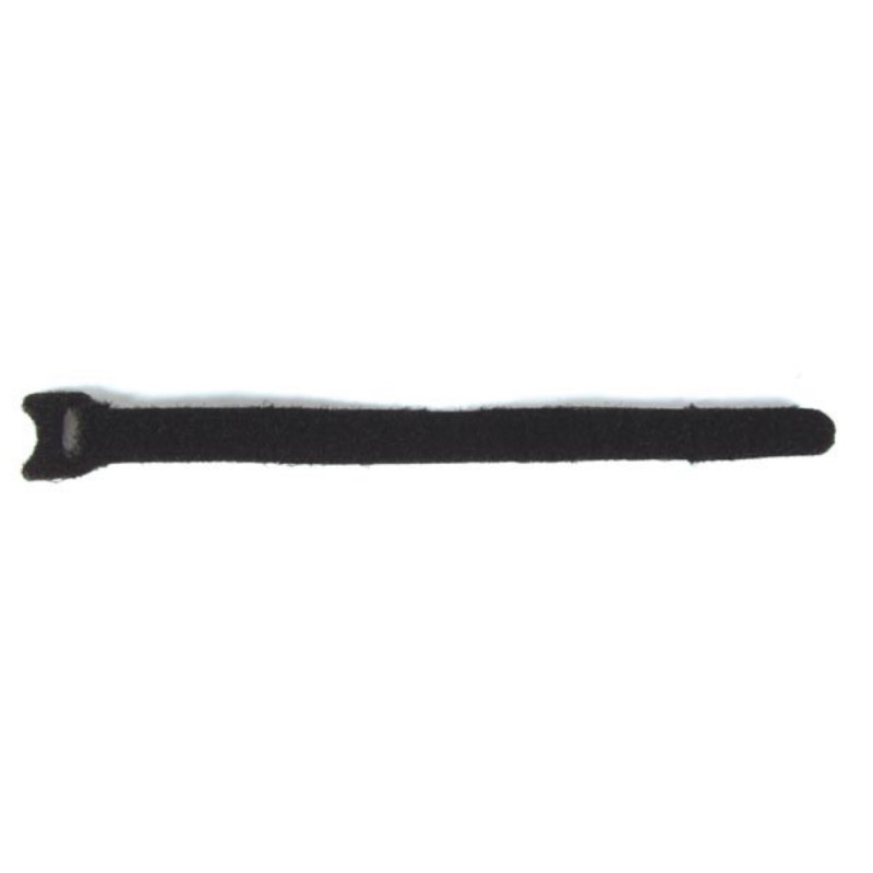 COLLIERS DE SERRAGE À FERMETURE AUTO-AGRIPPANTE - NOIR - 12,5 x 205 mm (10 pcs)