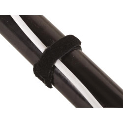 COLLIERS DE SERRAGE À FERMETURE AUTO-AGRIPPANTE - NOIR - 12,5 x 205 mm (10 pcs)