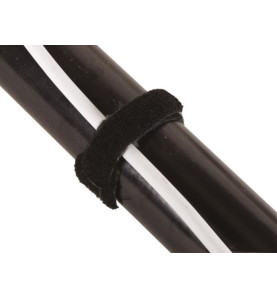 COLLIERS DE SERRAGE À FERMETURE AUTO-AGRIPPANTE - NOIR - 12,5 x 205 mm