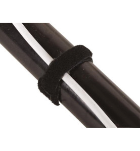 COLLIERS DE SERRAGE À FERMETURE AUTO-AGRIPPANTE - NOIR - 12.5 x 300 mm
