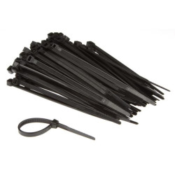 JEU DE SERRE-CÂBLES EN NYLON - 4.6 x 120 mm - NOIR (100 pcs) - PRL