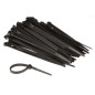JEU DE SERRE-CÂBLES EN NYLON - 4.6 x 120 mm - NOIR (100 pcs)