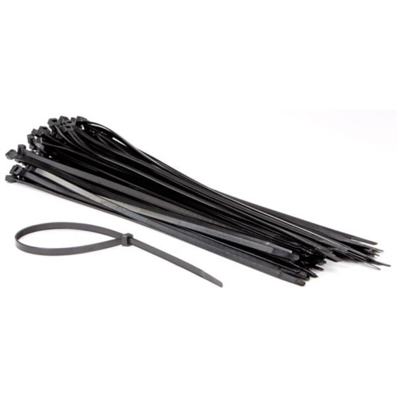 JEU DE SERRE-CÂBLES EN NYLON - 8.8 x 500 mm - NOIR (100 pcs) JEU DE SERRE-CÂBLES EN NYLON - 8.8 x 500 mm - NOIR (100 pcs)