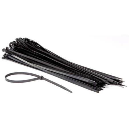 JEU DE SERRE-CÂBLES EN NYLON - 8.8 x 500 mm - NOIR (100 pcs) - PRL