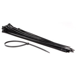 JEU DE SERRE-CÂBLES EN NYLON - 8.8 x 610 mm - NOIR (50 pcs) - PRL