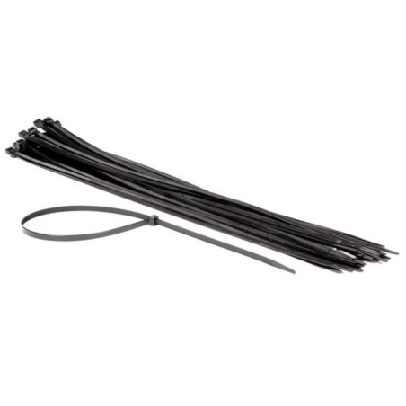 COLLIERS DE SERRAGE EN NYLON - 9 x 750 mm - NOIR (50 pcs) - PRL