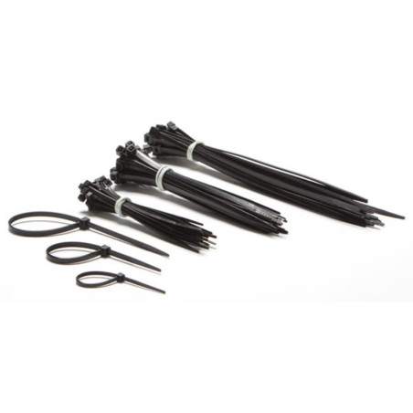 JEU DE SERRE-CÂBLES EN NYLON - NOIR (75 pcs) - PRL