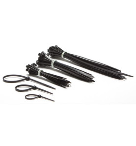 JEU DE SERRE-CÂBLES EN NYLON - NOIR (75 pcs) - PRL