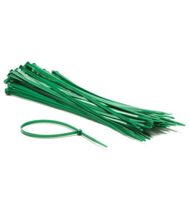 JEU DE SERRE-CÂBLES EN NYLON - 4.8 x 300 mm - VERT (100 pcs) - PRL
