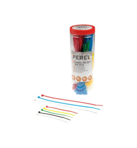 JEU DE SERRE-CÂBLES EN NYLON - DIFFÉRENTES COULEURS (300 pcs) - PRL