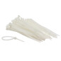 JEU DE SERRE-CÂBLES EN NYLON - 2.5 x 100 mm - BLANC (100 pcs)