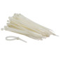 JEU DE SERRE-CÂBLES EN NYLON - 4.6 x 120 mm - BLANC (100 pcs)