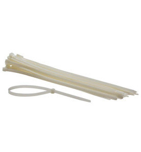 JEU DE SERRE-CÂBLES EN NYLON - 8.8 x 500 mm - BLANC (50 pcs) - PRL