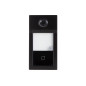 Sonnette vidéo professionnelle IP métal 1 bouton - Noir - PoE Sonnette vidéo professionnelle IP métal 1 bouton - Noir - PoE