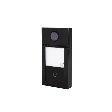 Sonnette vidéo professionnelle IP métal 1 bouton - Noir - PoE