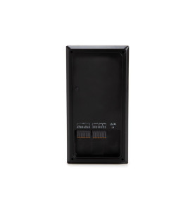 Sonnette vidéo professionnelle IP métal 1 bouton - Noir - PoE - Vellem