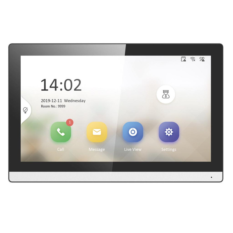 IP professional 7" indoor touchscreen station- PoE