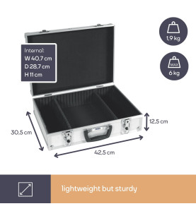 Valise à Outils en Aluminium - 425 x 305 x 125 mm - 16,2 L - PRL