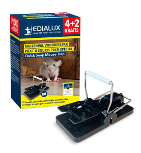 Souricière Quicksnap, promopack 4+2 pcs - PRL