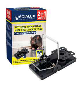 Piège à rats Quicksnap, promopack 2+1 pcs - PRL
