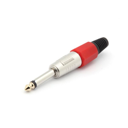 JACK MALE PROFESSIONNEL 6.35mm MONO ROUGE - Velleman