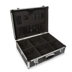 Valise à Outils en Aluminium - 455 x 330 x 152 mm - 22,8 L - Noir - PR