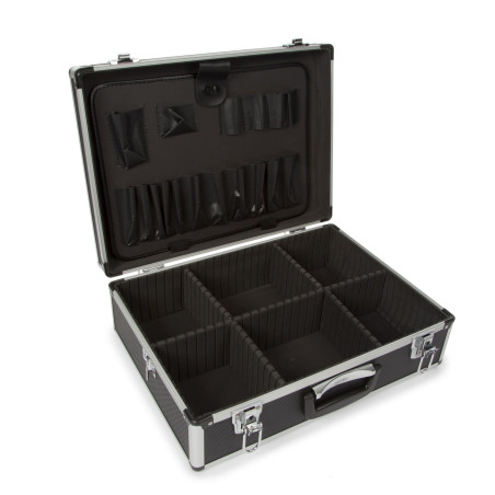 Valise à Outils en Aluminium - 455 x 330 x 152 mm - 22,8 L - Noir - PR