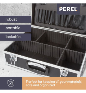 Valise à Outils en Aluminium - 455 x 330 x 152 mm - 22,8 L - Noir - PR