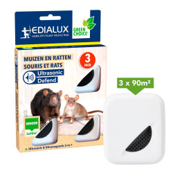Ultrasonic Defend - souris et rats, max. 90m², 3 pcs - PRL