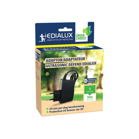 Adaptateur secteur pour répulsifs à ultrasons avec câble de 1 m et ral